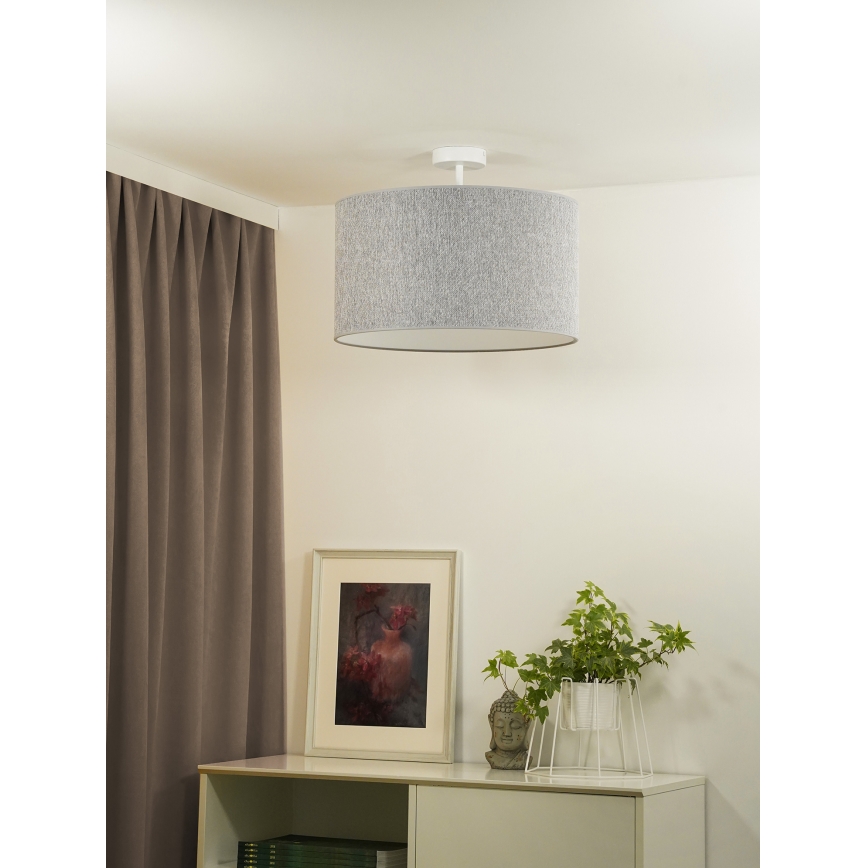 Duolla - Přisazený lustr ROLLER ECO RECYCLING 1xE27/15W/230V pr. 45 cm šedá