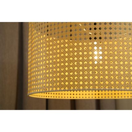 Duolla - Přisazený lustr ROLLER RATTAN 1xE27/15W/230V pr. 45 cm béžová