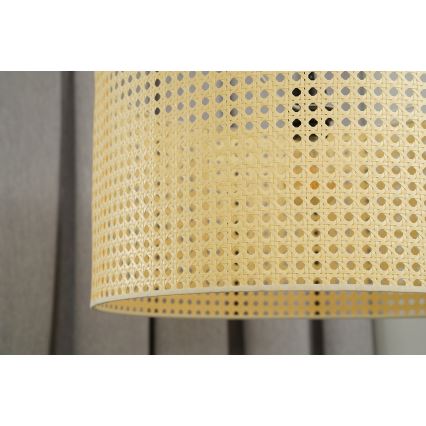 Duolla - Přisazený lustr ROLLER RATTAN 1xE27/15W/230V pr. 45 cm béžová