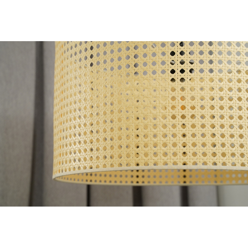 Duolla - Přisazený lustr ROLLER RATTAN 1xE27/15W/230V pr. 45 cm béžová