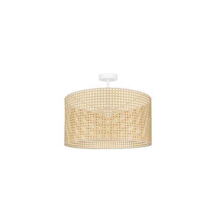 Duolla - Přisazený lustr ROLLER RATTAN 1xE27/15W/230V pr. 45 cm béžová