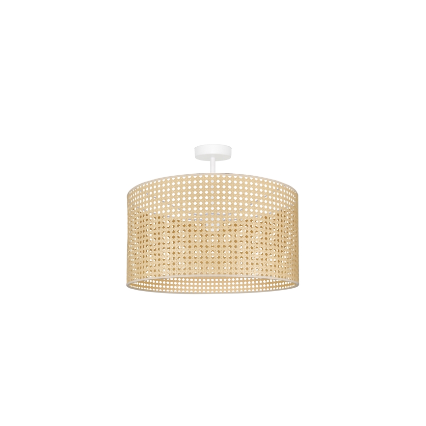 Duolla - Přisazený lustr ROLLER RATTAN 1xE27/15W/230V pr. 45 cm béžová