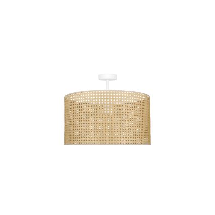 Duolla - Přisazený lustr ROLLER RATTAN 1xE27/15W/230V pr. 45 cm béžová