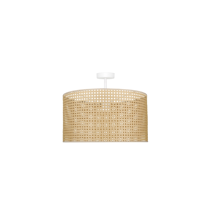 Duolla - Přisazený lustr ROLLER RATTAN 1xE27/15W/230V pr. 45 cm béžová