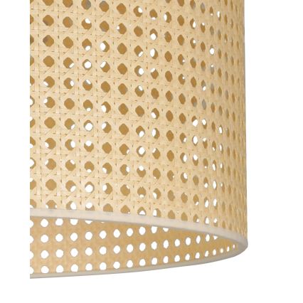 Duolla - Přisazený lustr ROLLER RATTAN 1xE27/15W/230V pr. 45 cm béžová