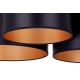 Duolla - Přisazený lustr ROLLER TRIO SHINY 3xE27/15W/230V černá/zlatá