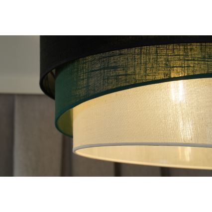 Duolla - Přisazený lustr TRIO 1xE27/15W/230V pr. 45 cm černá/zelená/bílá