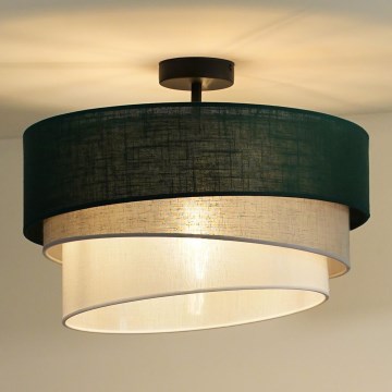 Duolla - Přisazený lustr TRIO 1xE27/15W/230V pr. 45 cm zelená/šedá/bílá