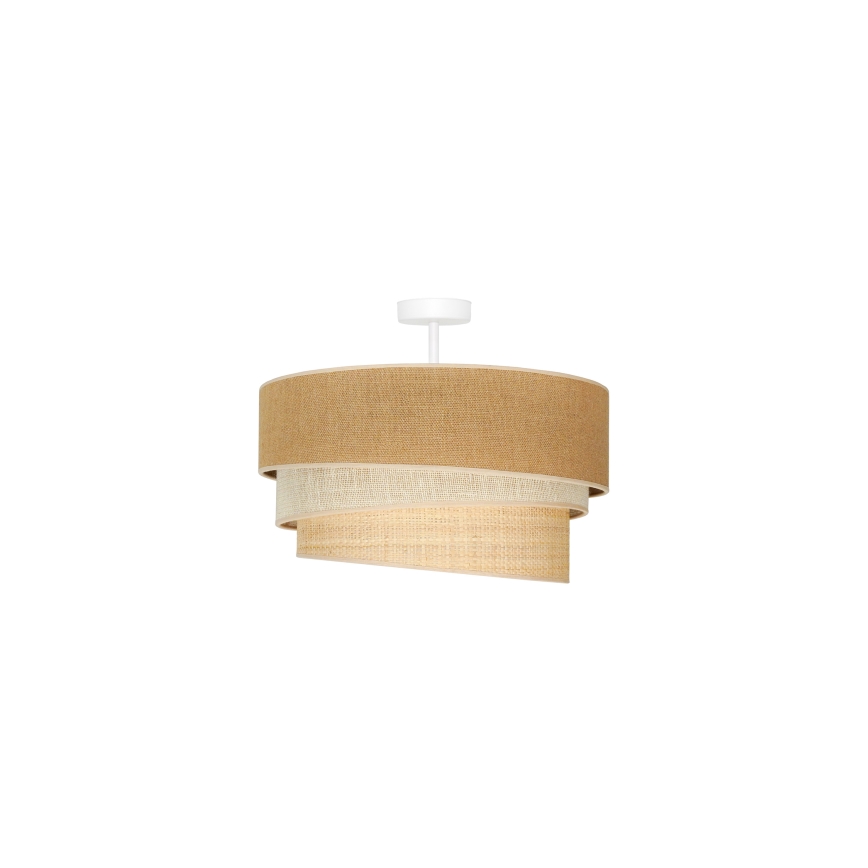 Duolla - Přisazený lustr YUTE TRIO 1xE27/15W/230V pr. 45 cm hnědá/šedá/béžová