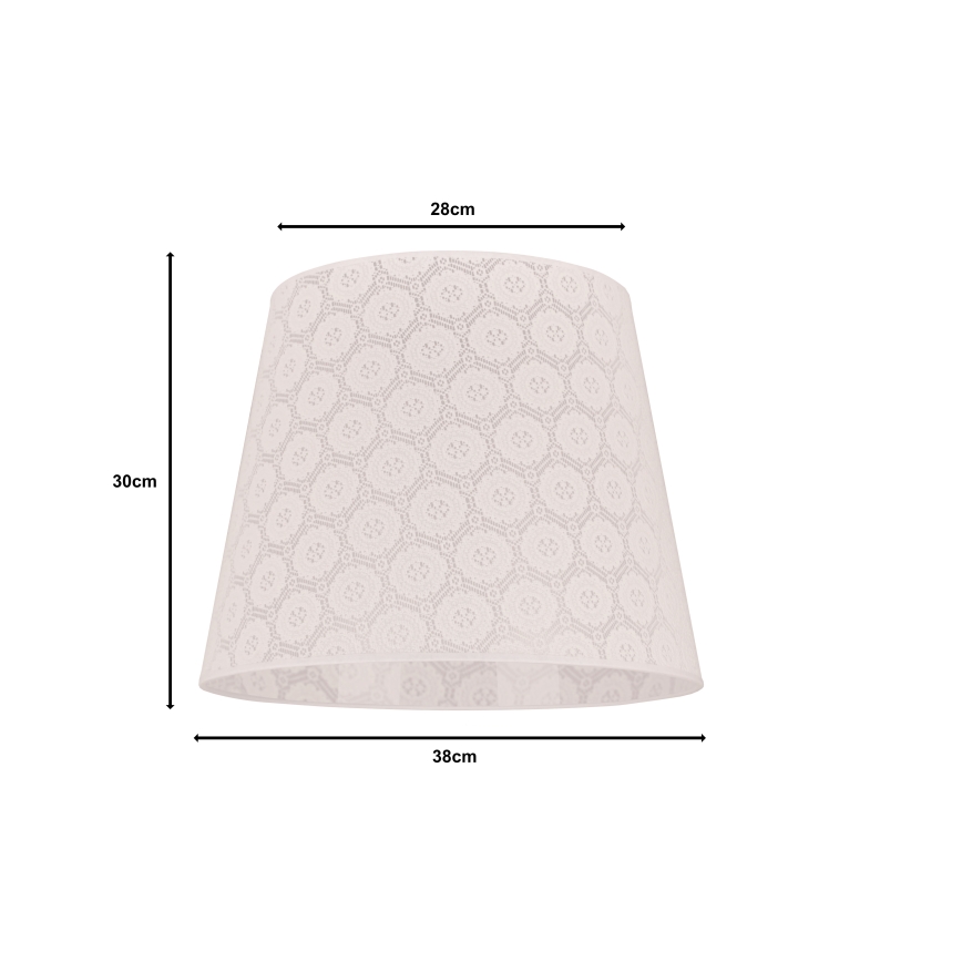 Duolla - Stínidlo k lustru CLASSIC L E27 pr. 38 cm bílá