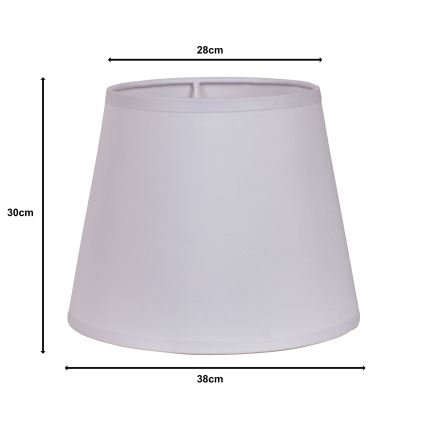Duolla - Stínidlo k stojací lampě CLASSIC L E27 pr. 38 cm bílá