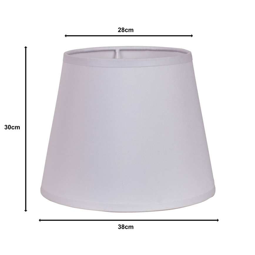 Duolla - Stínidlo k stojací lampě CLASSIC L E27 pr. 38 cm bílá