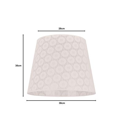 Duolla - Stínidlo k stojací lampě CLASSIC L E27 pr. 38 cm bílá