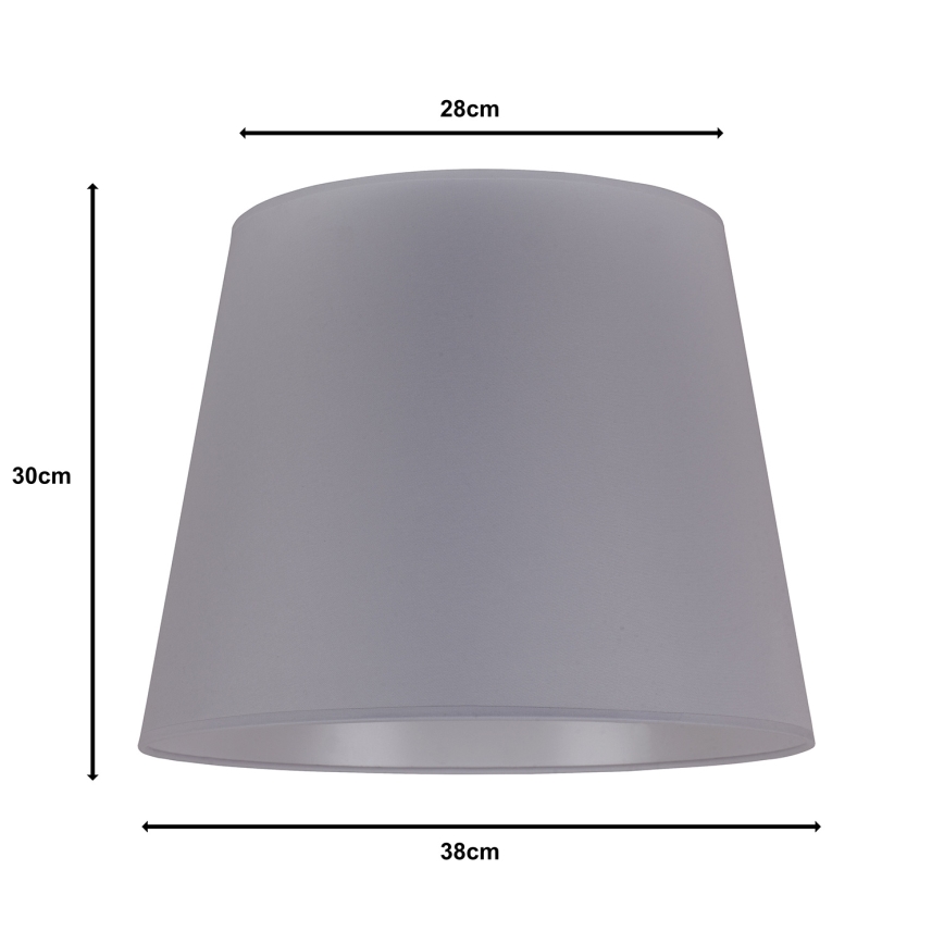Duolla - Stínidlo k stojací lampě CLASSIC L E27 pr. 38 cm šedá