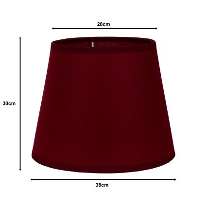 Duolla - Stínidlo k stojací lampě CLASSIC L E27 pr. 38 cm vínová