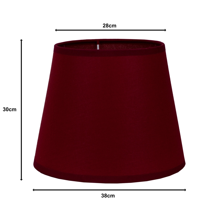 Duolla - Stínidlo k stojací lampě CLASSIC L E27 pr. 38 cm vínová