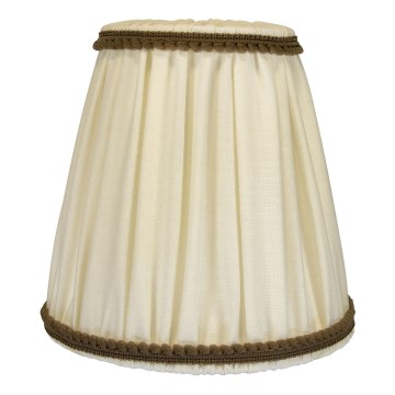 Duolla - Stínidlo k stolní a stojací lampě E27 pr. 15 cm krémová/hnědá