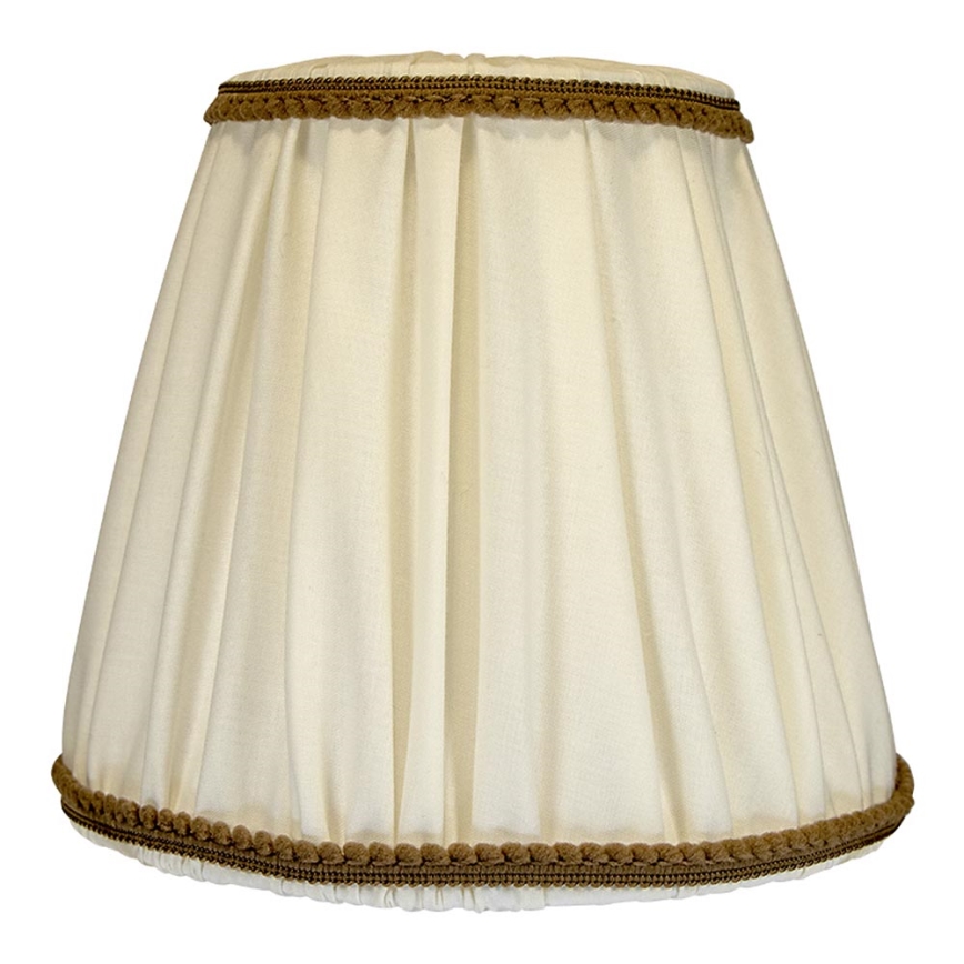 Duolla - Stínidlo k stolní a stojací lampě E27 pr. 18,5 cm krémová/hnědá