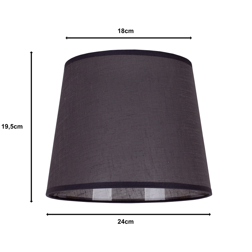 Duolla - Stínidlo k stolní lampě CLASSIC M E27 pr. 24 cm antracit