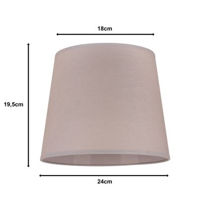 Duolla - Stínidlo k stolní lampě CLASSIC M E27 pr. 24 cm béžová