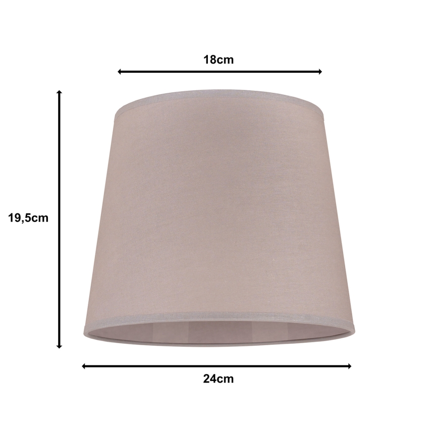 Duolla - Stínidlo k stolní lampě CLASSIC M E27 pr. 24 cm béžová