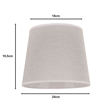 Duolla - Stínidlo k stolní lampě CLASSIC M E27 pr. 24 cm béžová