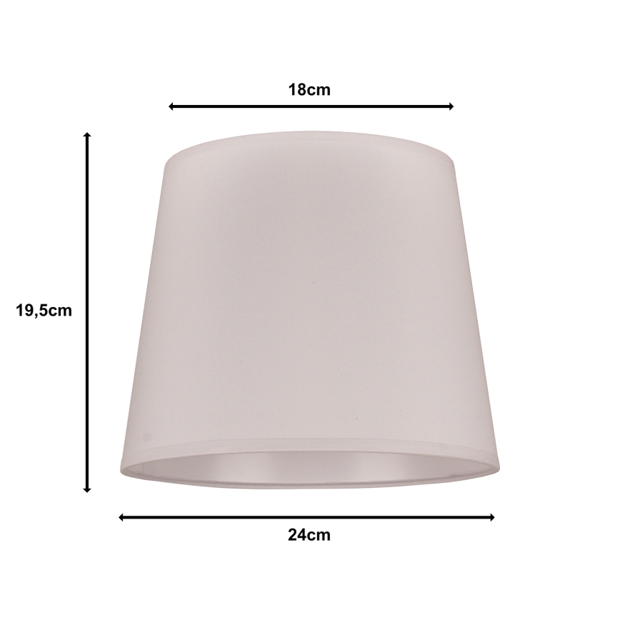 Duolla - Stínidlo k stolní lampě CLASSIC M E27 pr. 24 cm bílá