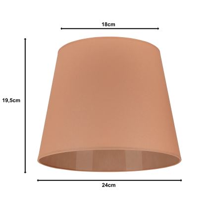 Duolla - Stínidlo k stolní lampě CLASSIC M E27 pr. 24 cm hnědá