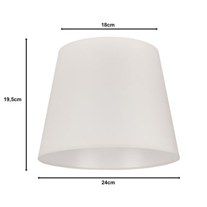 Duolla - Stínidlo k stolní lampě CLASSIC M E27 pr. 24 cm krémová