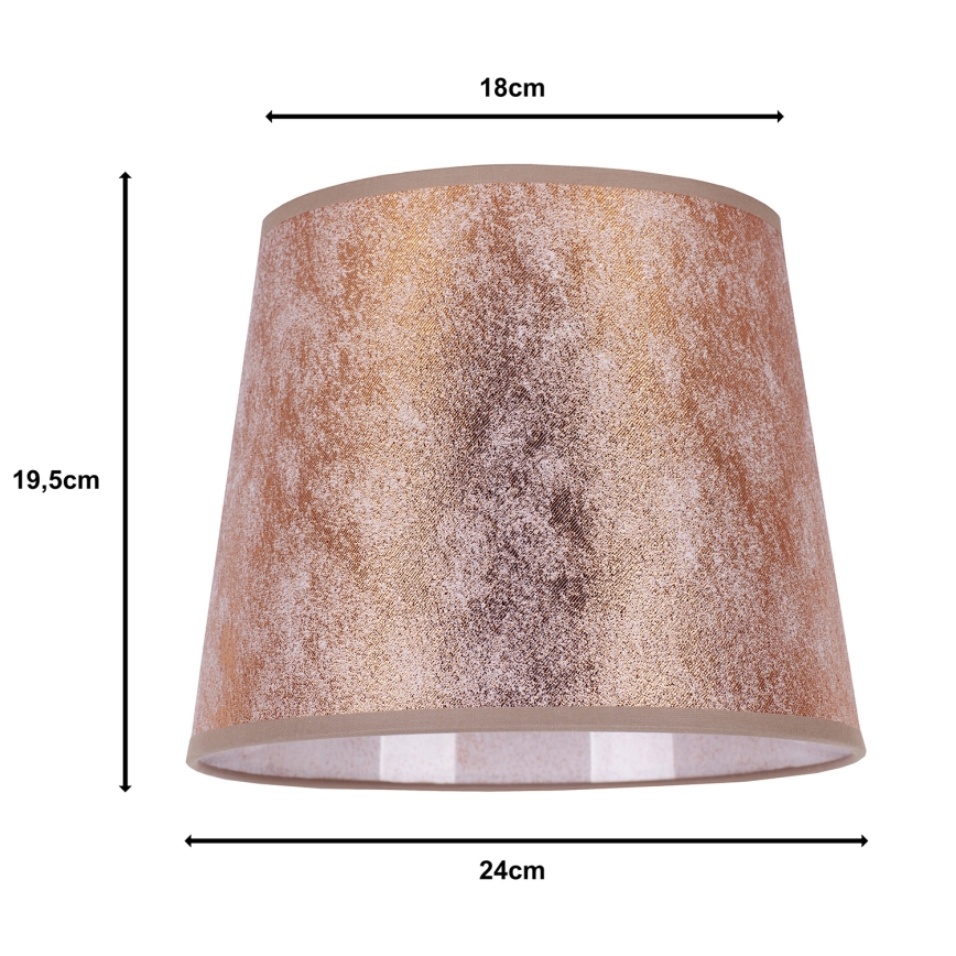 Duolla - Stínidlo k stolní lampě CLASSIC M E27 pr. 24 cm měděná