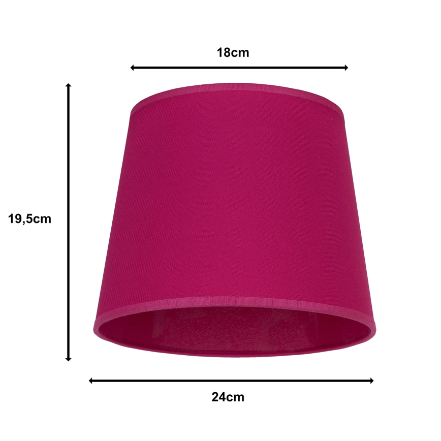 Duolla - Stínidlo k stolní lampě CLASSIC M E27 pr. 24 cm růžová