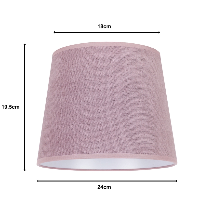 Duolla - Stínidlo k stolní lampě CLASSIC M E27 pr. 24 cm růžová