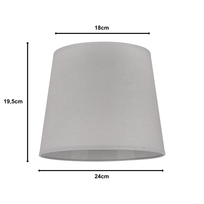 Duolla - Stínidlo k stolní lampě CLASSIC M E27 pr. 24 cm šedá