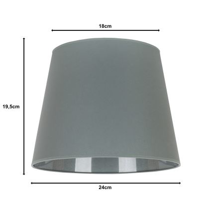 Duolla - Stínidlo k stolní lampě CLASSIC M E27 pr. 24 cm šedá