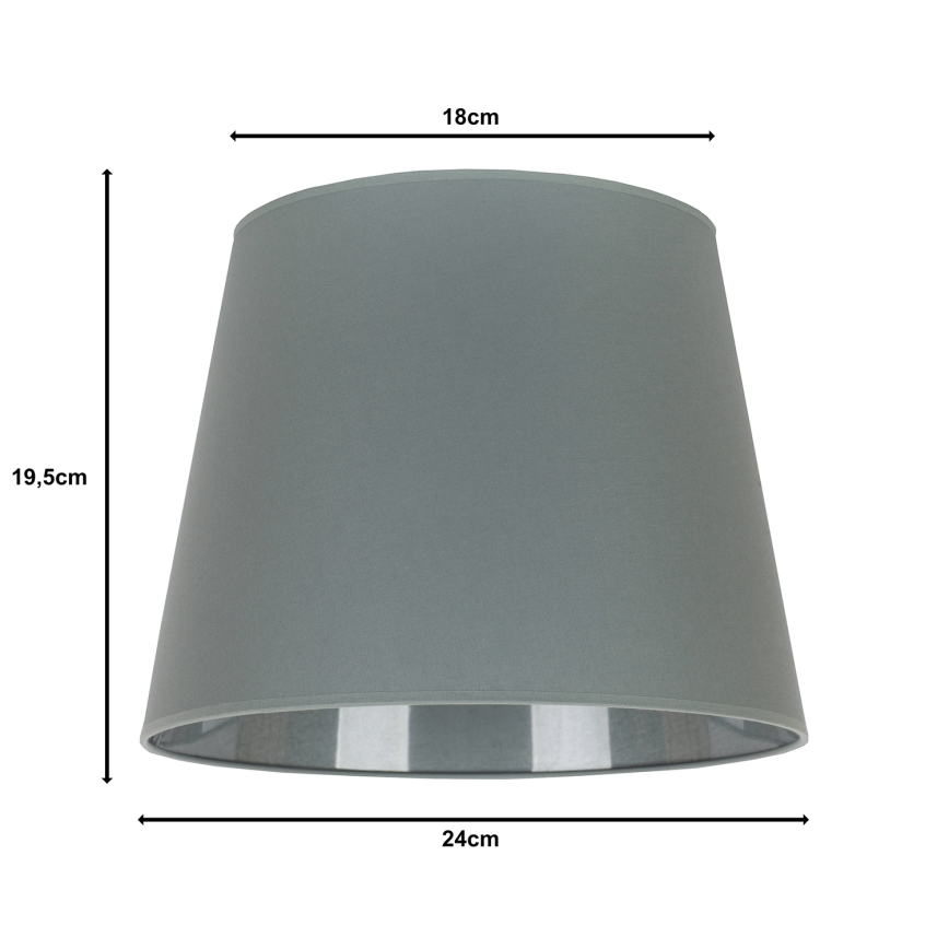 Duolla - Stínidlo k stolní lampě CLASSIC M E27 pr. 24 cm šedá
