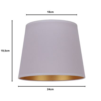 Duolla - Stínidlo k stolní lampě CLASSIC M E27 pr. 24 cm šedá