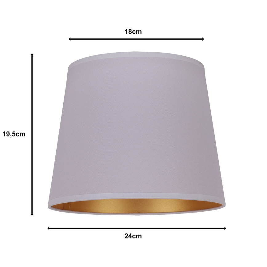 Duolla - Stínidlo k stolní lampě CLASSIC M E27 pr. 24 cm šedá