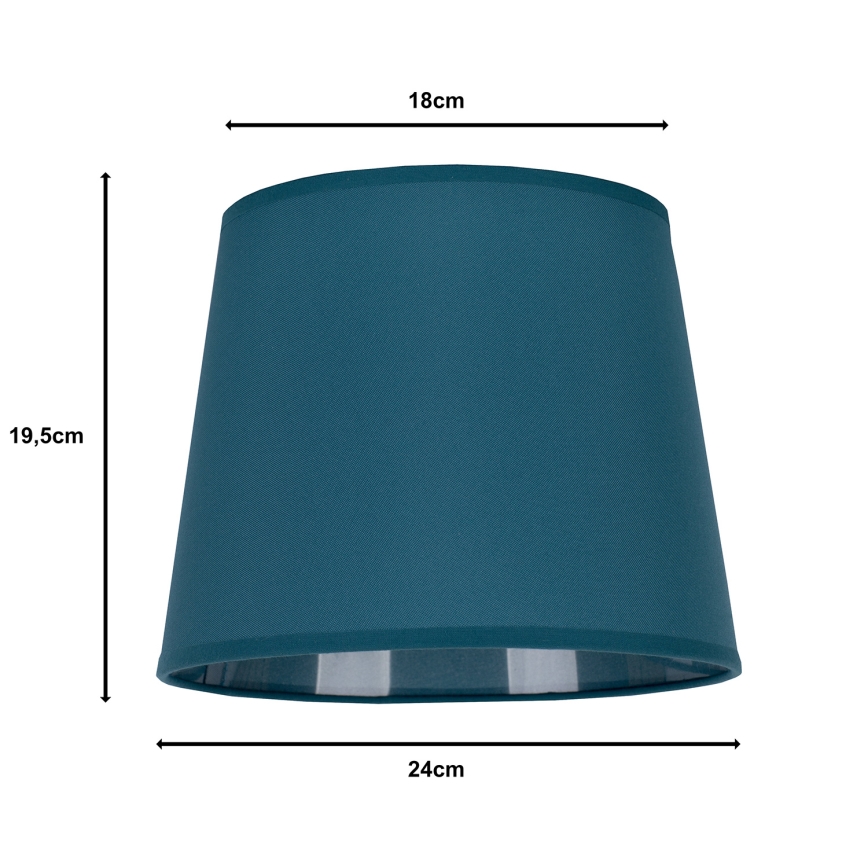 Duolla - Stínidlo k stolní lampě CLASSIC M E27 pr. 24 cm tyrkysová