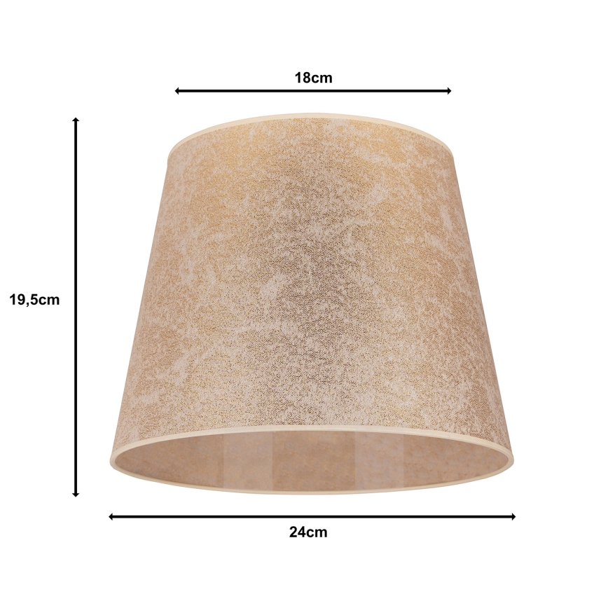 Duolla - Stínidlo k stolní lampě CLASSIC M E27 pr. 24 cm zlatá