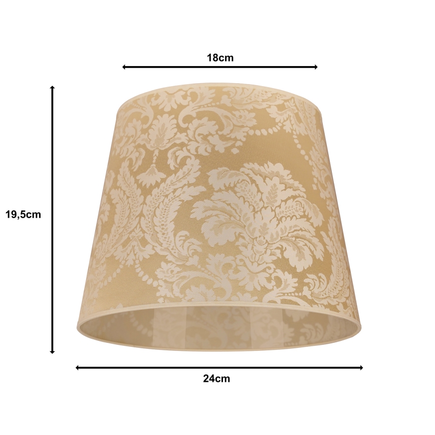 Duolla - Stínidlo k stolní lampě CLASSIC M E27 pr. 24 cm zlatá