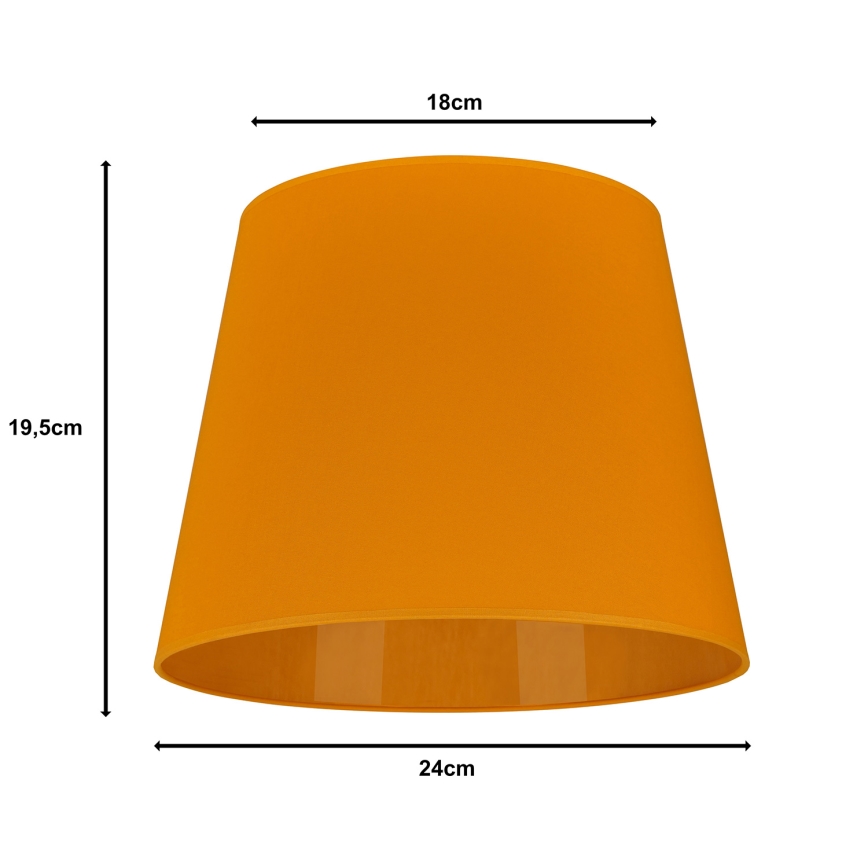 Duolla - Stínidlo k stolní lampě CLASSIC M E27 pr. 24 cm žlutá