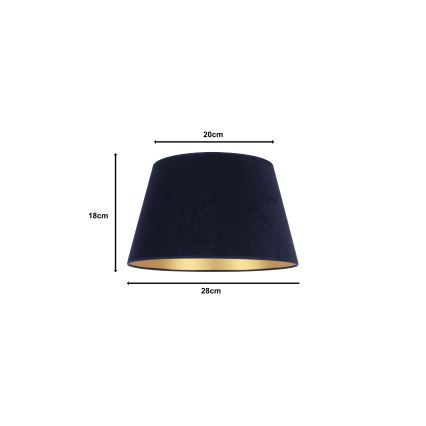 Duolla - Stínidlo k stolní lampě CONE M E27 pr. 28 cm modrá