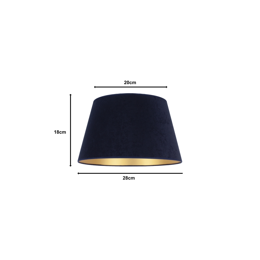 Duolla - Stínidlo k stolní lampě CONE M E27 pr. 28 cm modrá