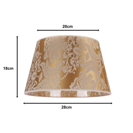 Duolla - Stínidlo k stolní lampě CONE M E27 pr. 28 cm zlatá