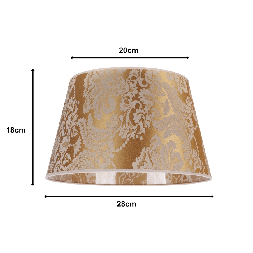 Duolla - Stínidlo k stolní lampě CONE M E27 pr. 28 cm zlatá