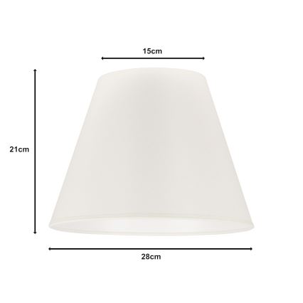 Duolla - Stínidlo k stolní lampě SOFIA S E27 pr. 28 cm béžová