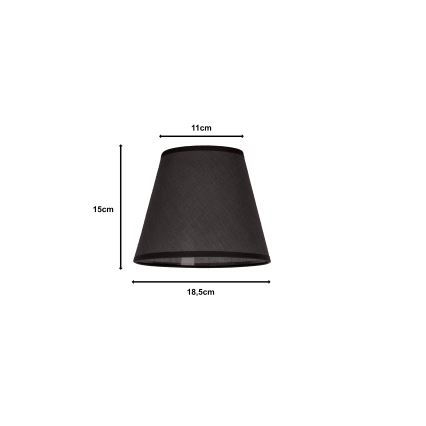 Duolla - Stínidlo k stolní lampě SOFIA XS E14 pr. 18,5 cm antracit