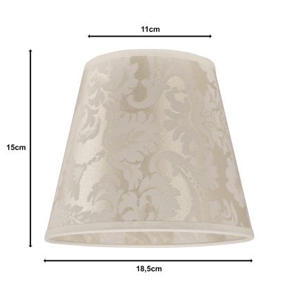 Duolla - Stínidlo k stolní lampě SOFIA XS E14 pr. 18,5 cm béžová