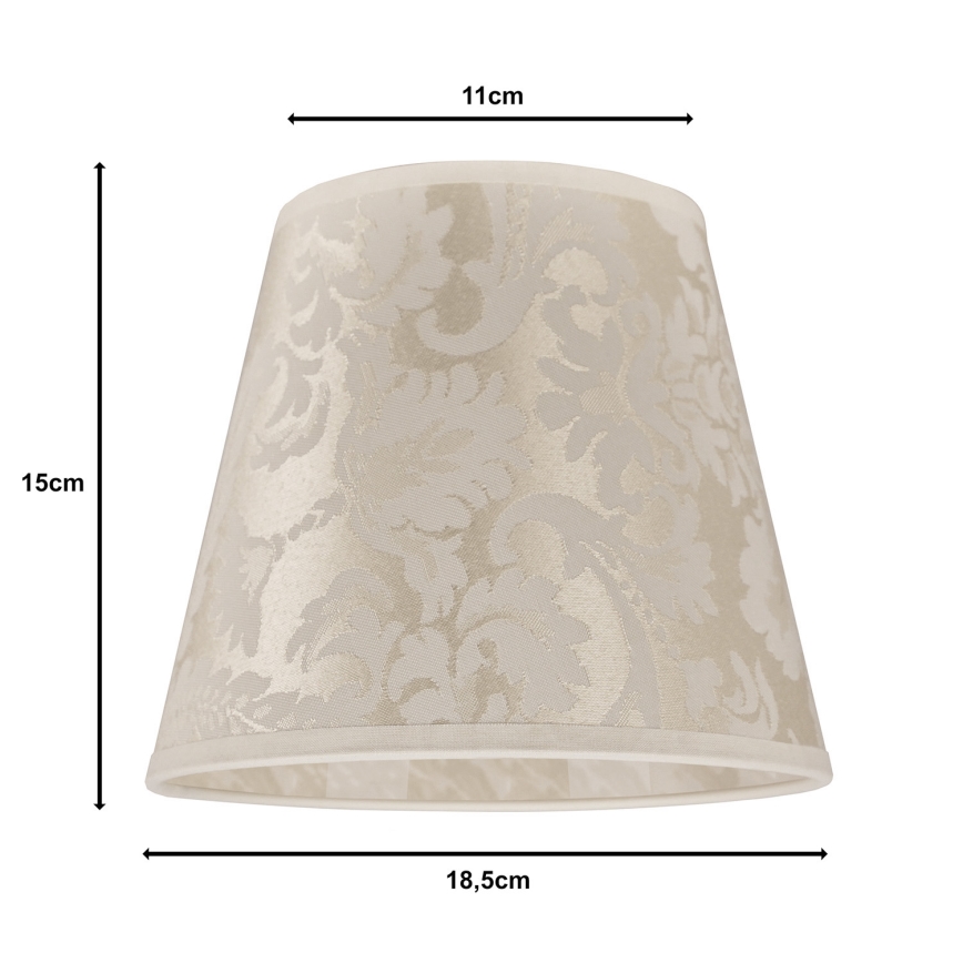 Duolla - Stínidlo k stolní lampě SOFIA XS E14 pr. 18,5 cm béžová