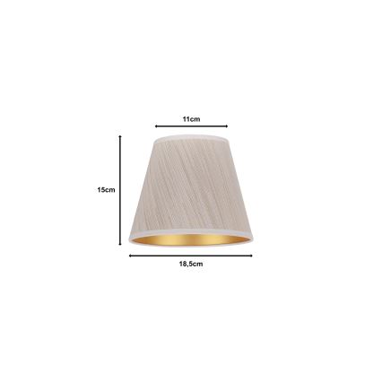 Duolla - Stínidlo k stolní lampě SOFIA XS E14 pr. 18,5 cm béžová
